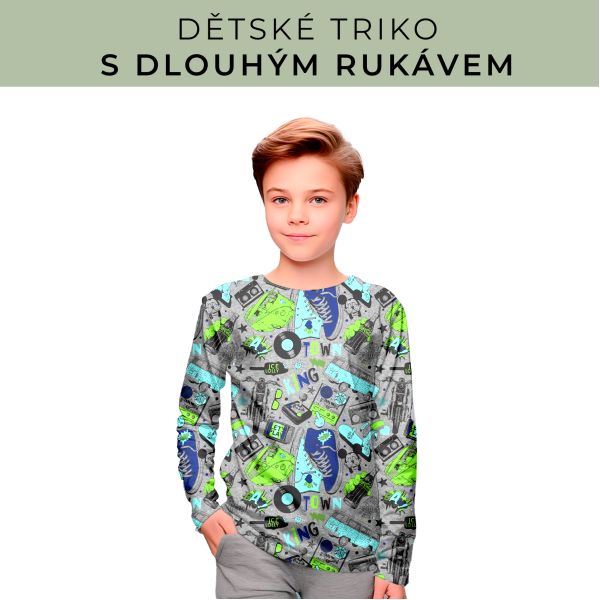 DĚTSKÝ střih - triko dlouhý rukáv