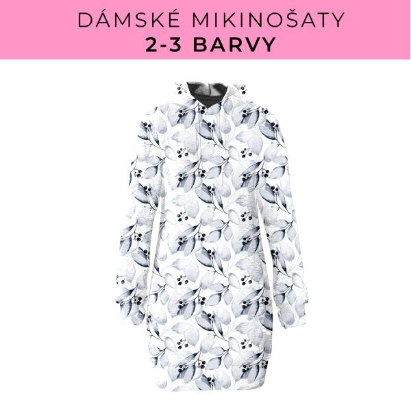 DÁMSKÝ střih - Mikinošaty 2-3 barvy