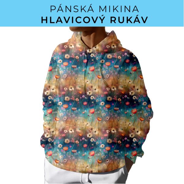 PÁNSKÝ střih - mikina s kapucí