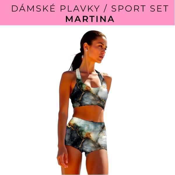 Dámský střih - plavky / sportovní set Martina