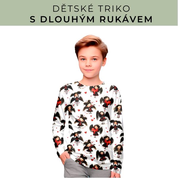 DĚTSKÝ střih - triko dlouhý rukáv