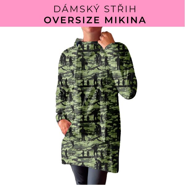 DÁMSKÝ střih - Oversize mikina