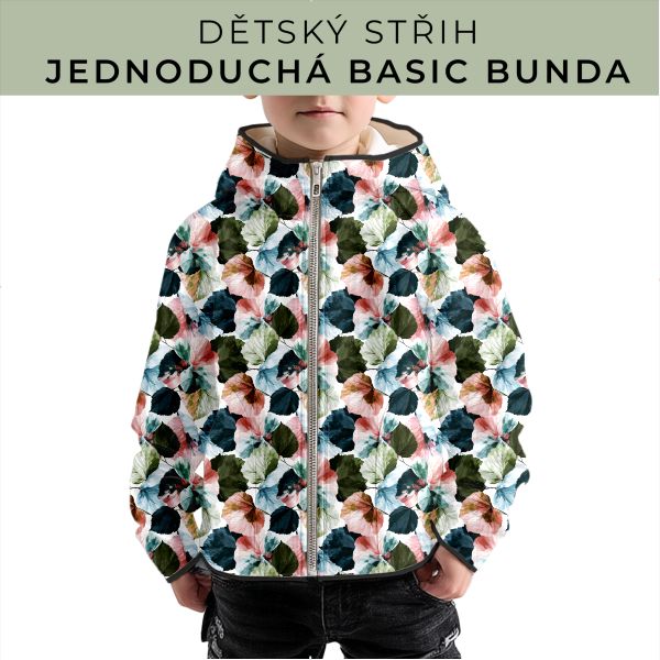 Dětský střih - jednoduchá dětská BASIC  bunda