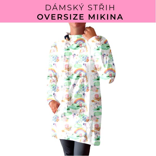 DÁMSKÝ střih - Oversize mikina