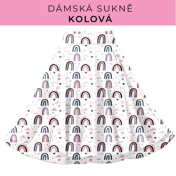 DÁMSKÝ střih - Kolová sukně