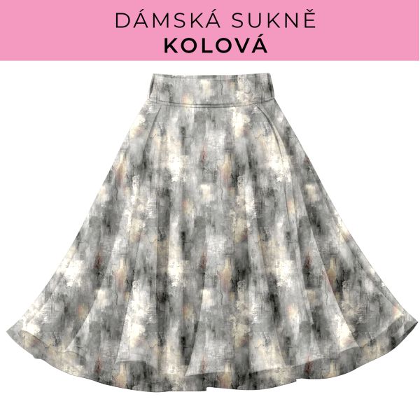 DÁMSKÝ střih - Kolová sukně