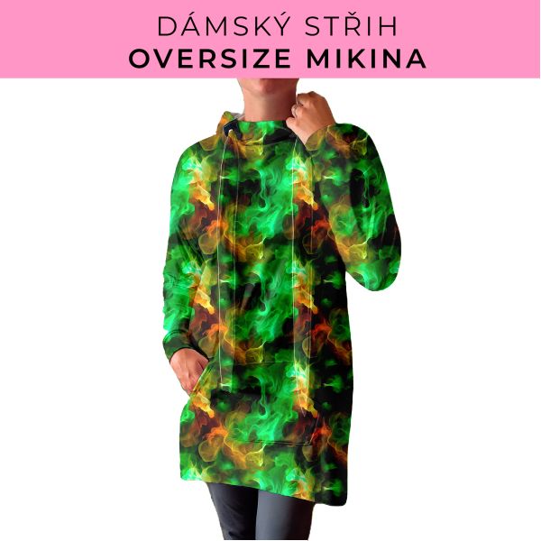 DÁMSKÝ střih - Oversize mikina