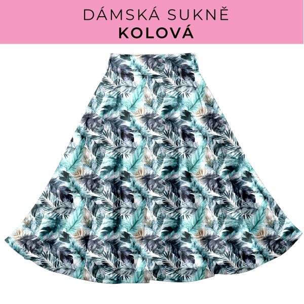 DÁMSKÝ střih - Kolová sukně