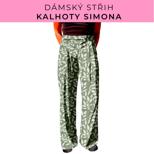 Dámský střih - kalhoty Simona