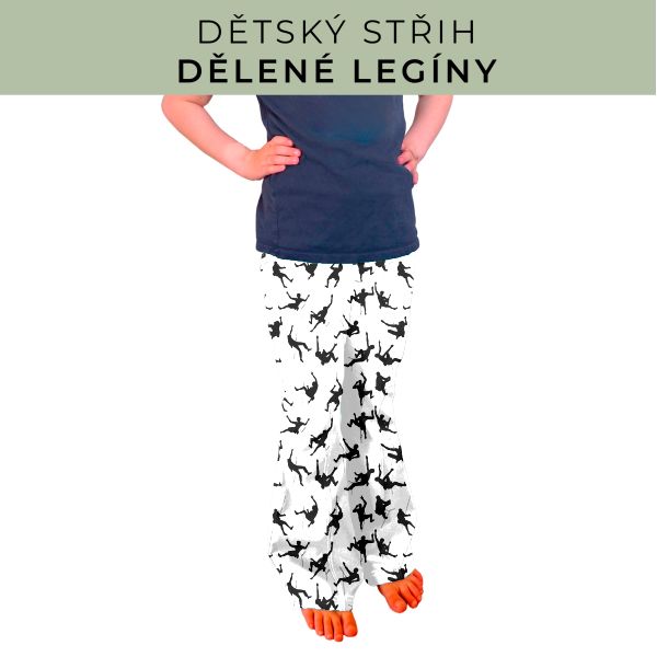 Dětský střih - Dělené legíny