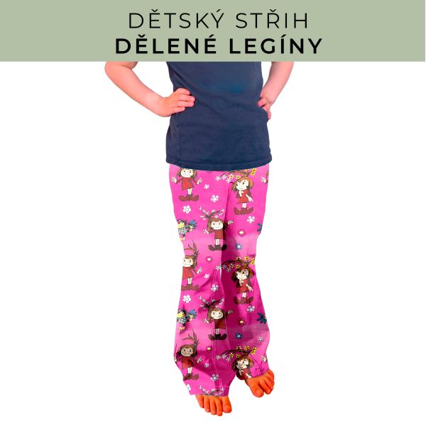 Dětský střih - Dělené legíny