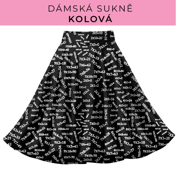 DÁMSKÝ střih - Kolová sukně