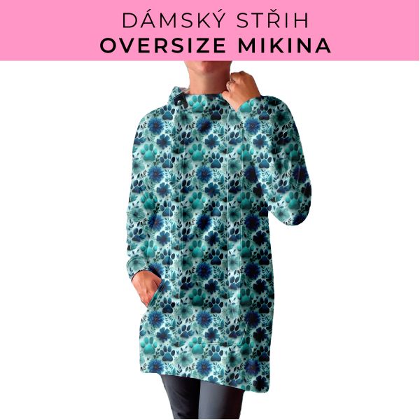 DÁMSKÝ střih - Oversize mikina
