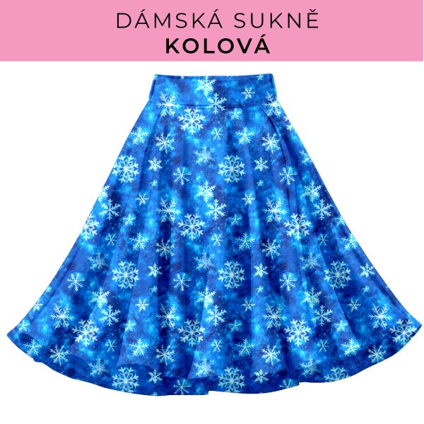 DÁMSKÝ střih - Kolová sukně