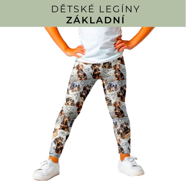 DĚTSKÝ střih - legíny základní