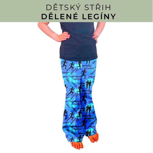 Dětský střih - Dělené legíny