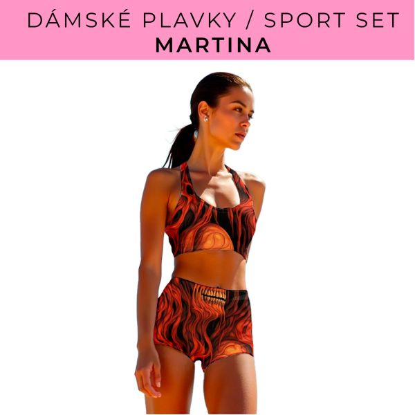 Dámský střih - plavky / sportovní set Martina