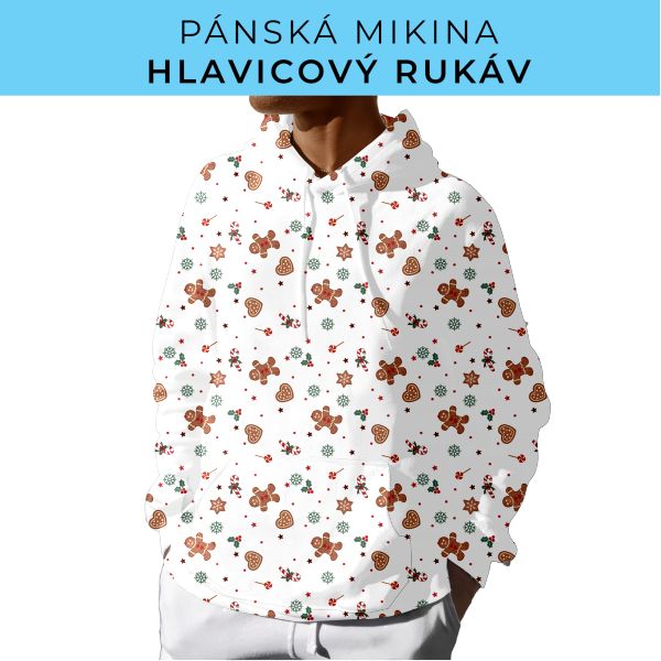 PÁNSKÝ střih - mikina s kapucí
