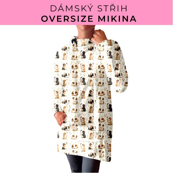DÁMSKÝ střih - Oversize mikina