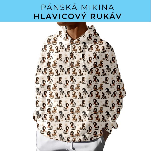 PÁNSKÝ střih - mikina s kapucí