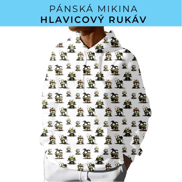 PÁNSKÝ střih - mikina s kapucí