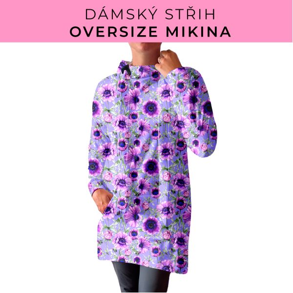 DÁMSKÝ střih - Oversize mikina