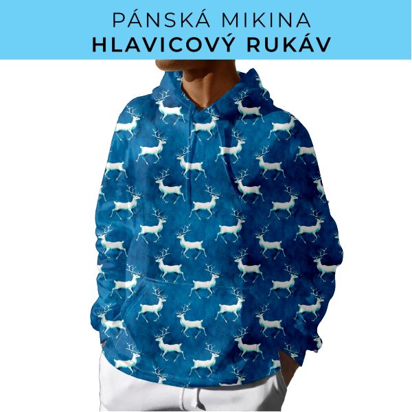 PÁNSKÝ střih - mikina s kapucí