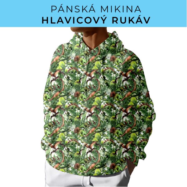 PÁNSKÝ střih - mikina s kapucí