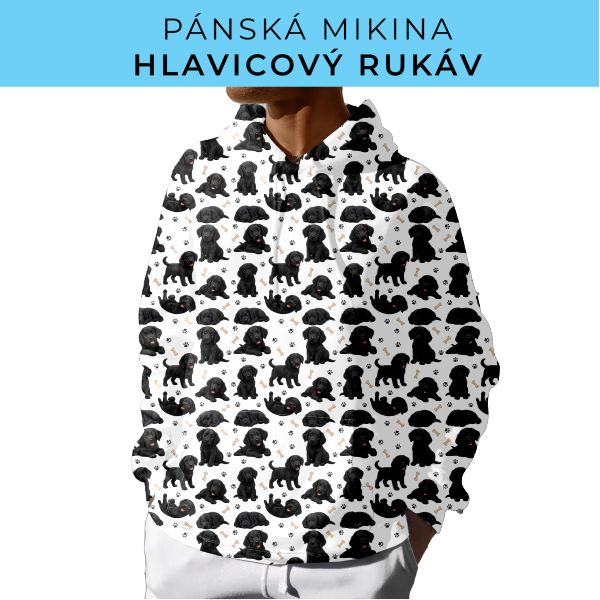 PÁNSKÝ střih - mikina s kapucí