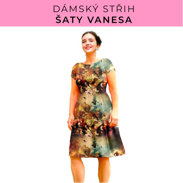 Dámský střih šaty Vanesa