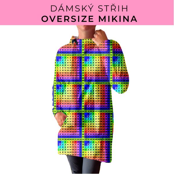 DÁMSKÝ střih - Oversize mikina