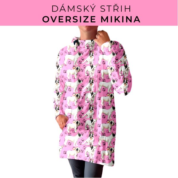 DÁMSKÝ střih - Oversize mikina