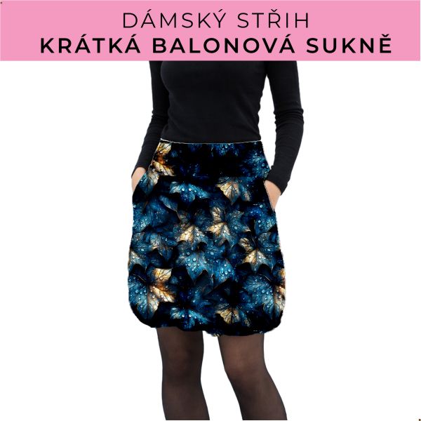 Dámský střih - balonová krátká sukně