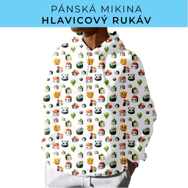 PÁNSKÝ střih - mikina s kapucí