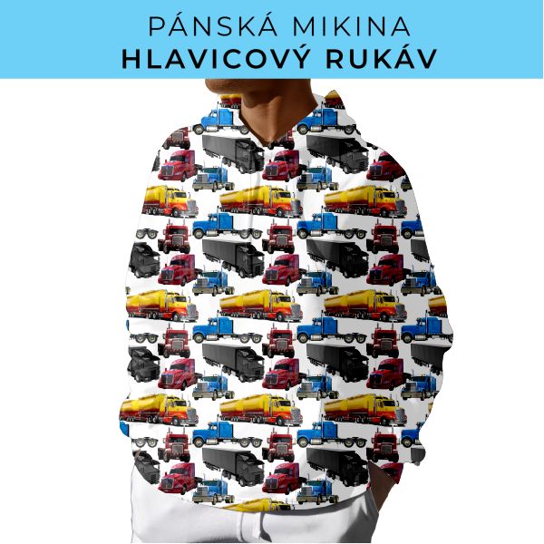 PÁNSKÝ střih - mikina s kapucí