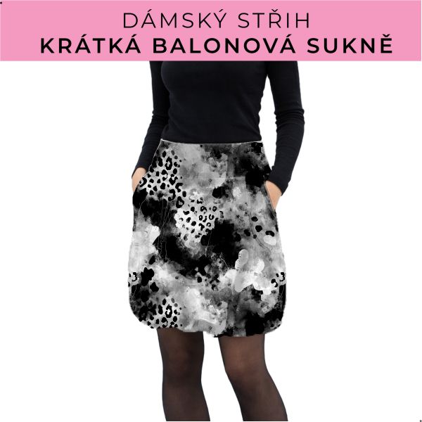 Dámský střih - balonová krátká sukně
