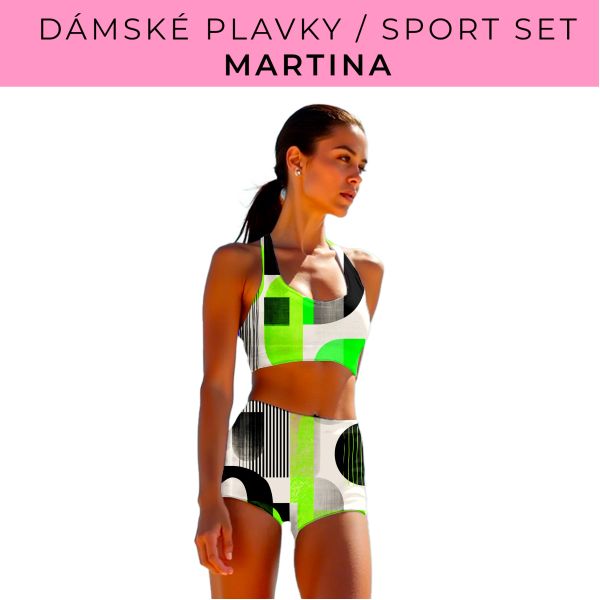 Dámský střih - plavky / sportovní set Martina