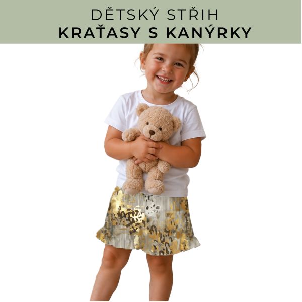 Dětský střih - Kraťásky s kanýrkem