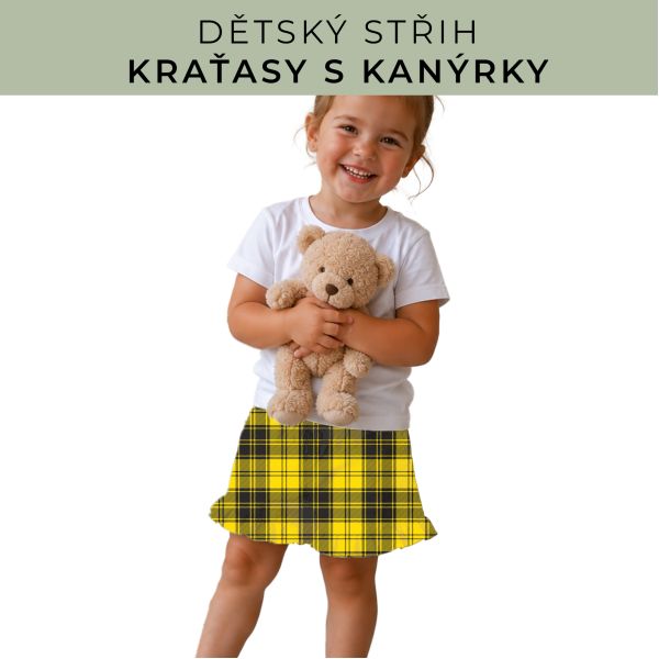 Dětský střih - Kraťásky s kanýrkem