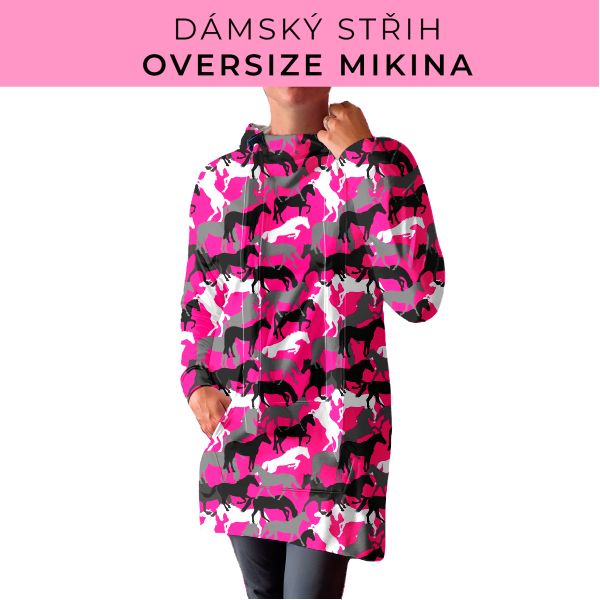 DÁMSKÝ střih - Oversize mikina