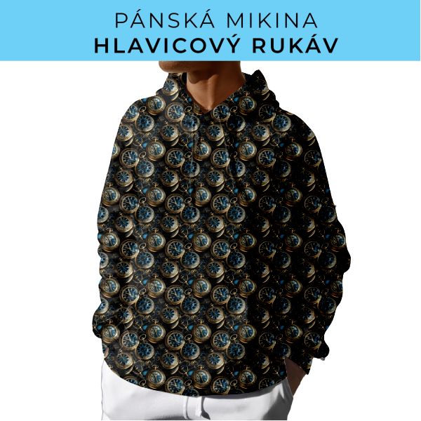 PÁNSKÝ střih - mikina s kapucí