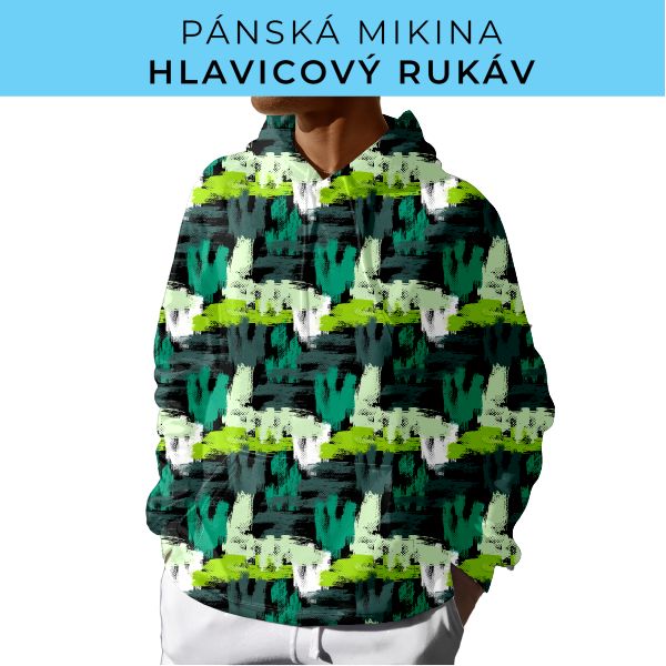 PÁNSKÝ střih - mikina s kapucí
