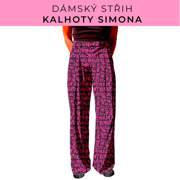 Dámský střih - kalhoty Simona