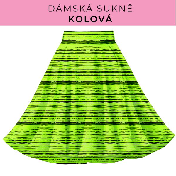 DÁMSKÝ střih - Kolová sukně