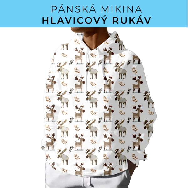 PÁNSKÝ střih - mikina s kapucí