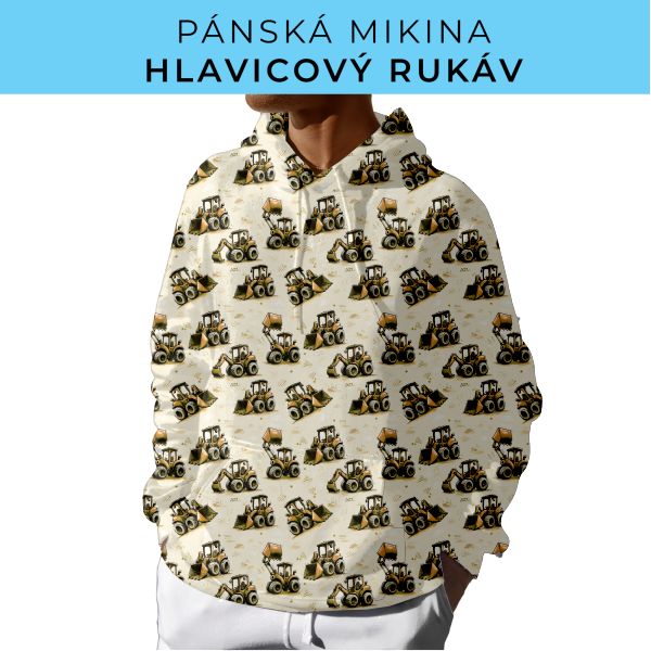 PÁNSKÝ střih - mikina s kapucí