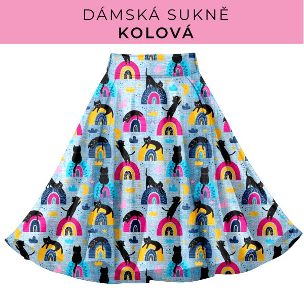 DÁMSKÝ střih - Kolová sukně