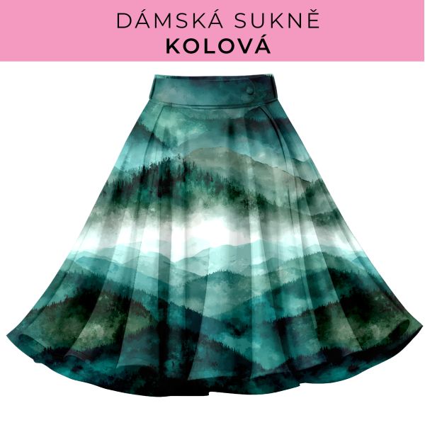 DÁMSKÝ střih - Kolová sukně