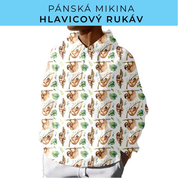 PÁNSKÝ střih - mikina s kapucí