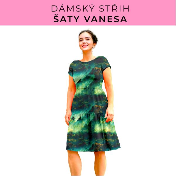 Dámský střih šaty Vanesa